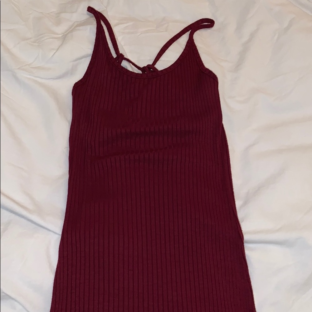 Ribbed midi dress